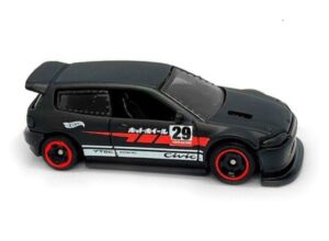 Hot Wheels 1992 Honda Civic EG Custom - black #29 (loose)-image